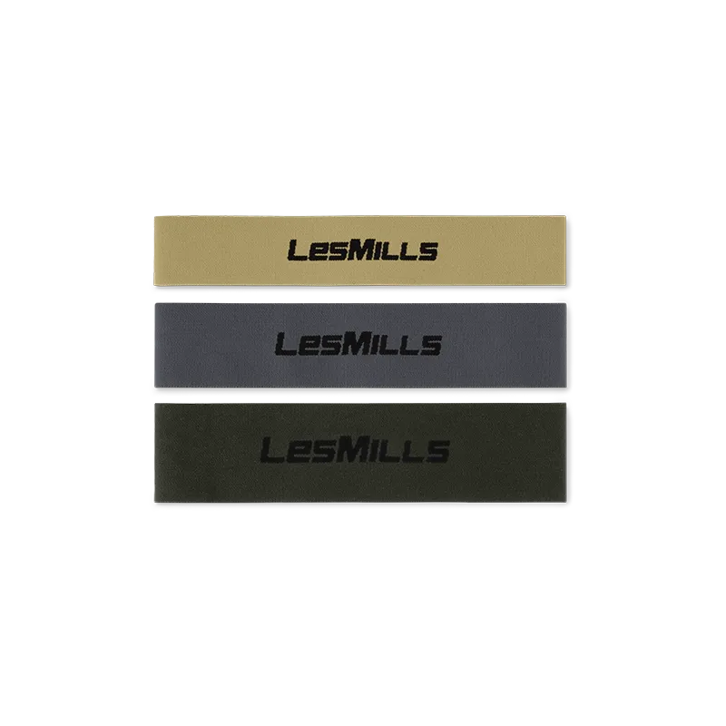 Resistance loop bands on white background
